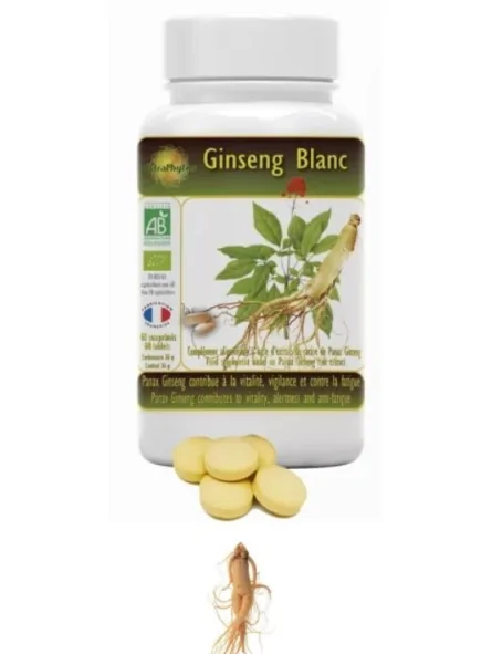 Ginseng blanc Astraphytos 60 comprimés
