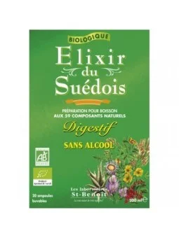 Elixir du Suédois bio ampoules sans alcool - Détox Biotechnie 