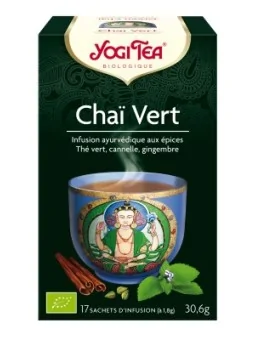 Infusión ayurvédica de chai verde orgánico Yogi tea