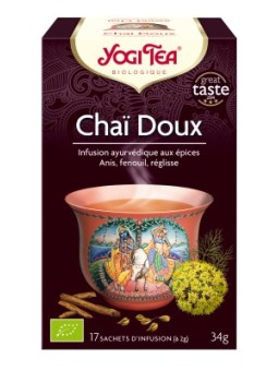 Chaï doux bio Infusion ayurvédique 17infusettes - Yogi Tea