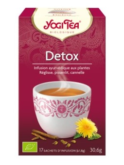 Détox bio Infusion ayurvédique 17infusettes - Yogi Tea