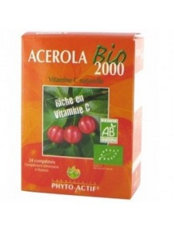 Acérola bio 2000 - Vit C naturelle Phyto Actif