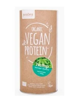 Proteínas vegetales de cáñamo orgánicas 400 g - Super Food Purasana
