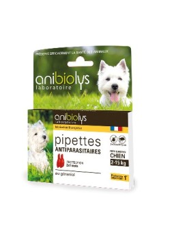 Pipettes antiparasitaires Petit et moyen chien - Anibiolys