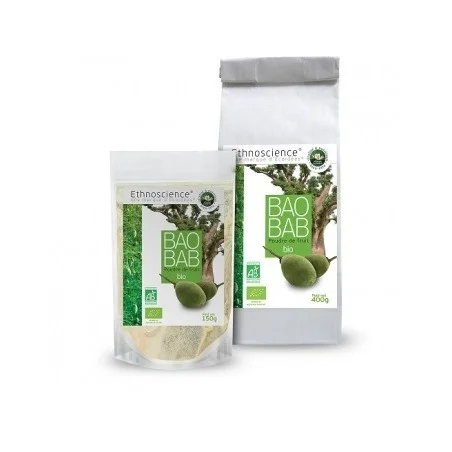 Polvo de baobab orgánico Antioxidante Ecoidées