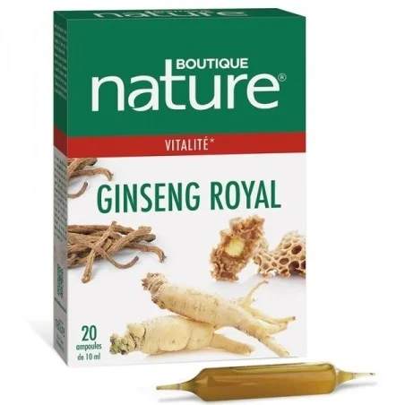 Ginseng et gelée royale bio 20 amp - Vitalité Diet Horizon
