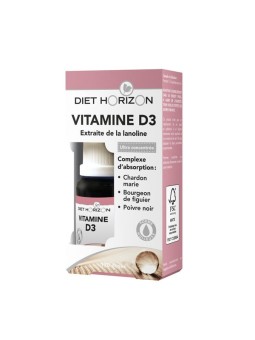 Vitamine D3 gouttes - Capital osseux immunité Diet Horizon