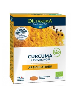 Curcuma 6000 & Poivre noir bio - Articulations Diétaroma