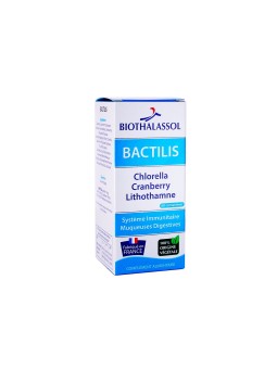Bactilis Chlorella, Lithothamne & Cranberry 120caps - Confort digestif et urinaire Biothalassol
