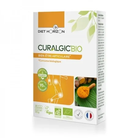 Curalgic à base de curcuma 30 cps - Confort articulaire Diet Horizon